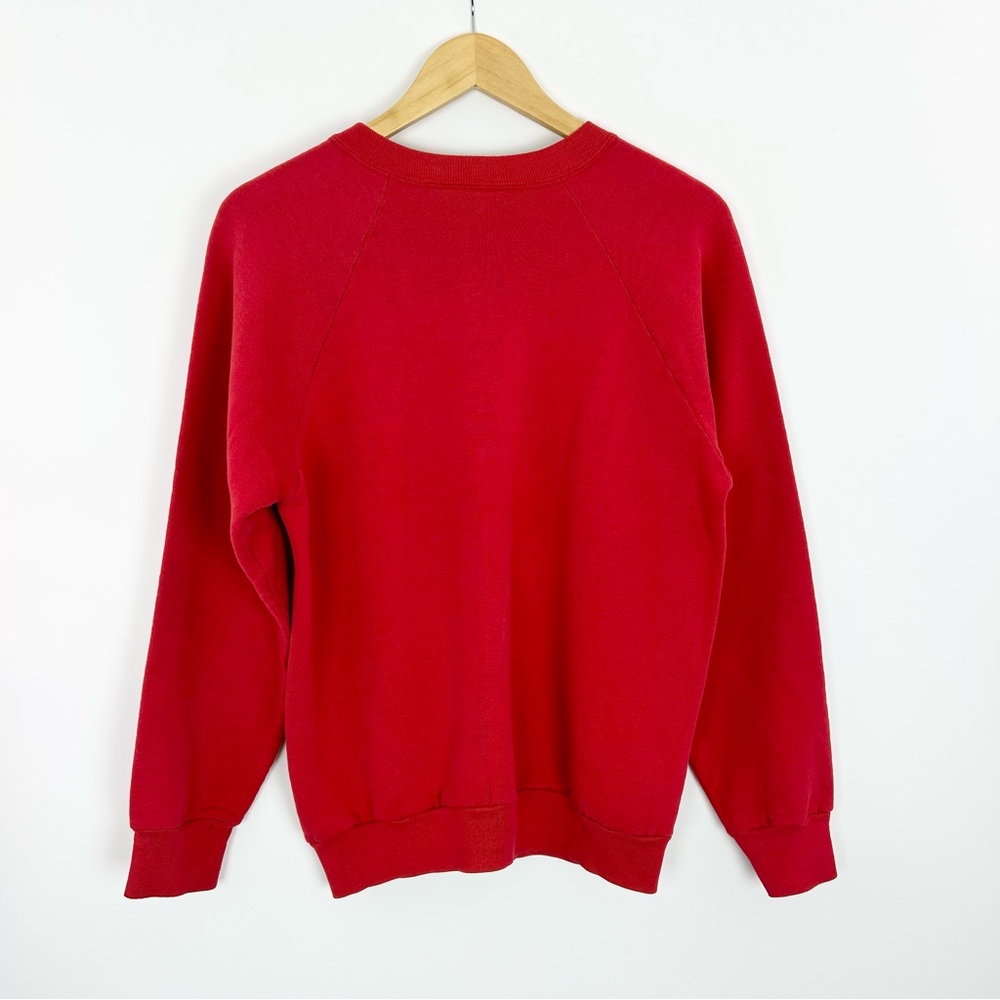 Vintage Boys and Girls Club Camp Fire Red Crew Neck Sweatshirt Fruit of the Loom - Picture 9 of 11